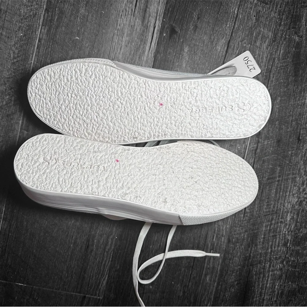 Superga Platform Sneakers in Cream